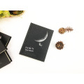 A6 Vintage New Tear Black Cardboard Hard Book Notebook para Paiting Drawing Diary Journal Creative Gift